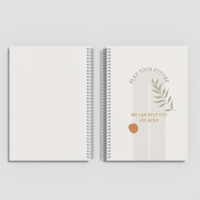 Libreta Espiral A5 Personalizada con Logotipo al por Mayor - Agenda de Alta Calidad con Cubierta de Cartón Geométrico Minimalista, 50 Hojas, Planificador Personalizado