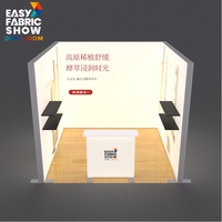 Boîte à lumière SEG en L professionnelle pour présentoir de marque, double face, lumineuse, pour stand d'angle de magasin pop-up