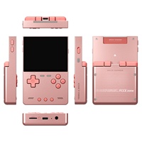 Console de jeu rétro portable en alliage d'aluminium CNC en métal écran IPS 3,2 "stockage de 8 Go extensible à 1 To
