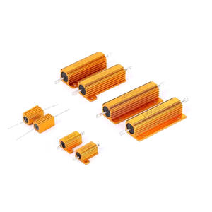 ตัวต้านทานเปลือกอลูมิเนียมสีทอง RX24 กำลังสูง 25W50W75W100W200W300W1R6R8R50R100 โอห์ม 1KJ - Product Image 5