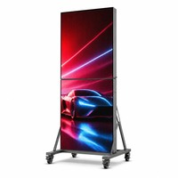 Afficheur LED pliable P2.5 à aimant frontal, 4K HDR10, luminosité 1200 cd, garantie 2 ans, support au sol léger et facile à installer