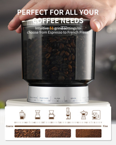 Conical <strong>Burr</strong> Espresso Coffee Grinder 51 Precise Settings Electric Mill with Portafilter <strong>Holder</strong>, 2-12 Cups Adjustable Grinder - Product Image 2