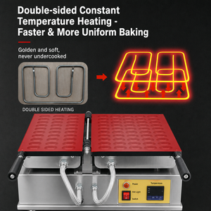 Machine à gâteaux aux œufs japonais professionnelle 2000W, machine automatique à castella pour bébés, gaufrier à boules en acier inoxydable pour boulangerie - Product Image 5