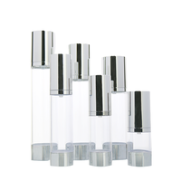Flacon vide en plastique doré/argenté de 80 ml, 100 ml, 120 ml, avec pompe à air comprimé pour cosmétiques, lotion, crème visage, parfum