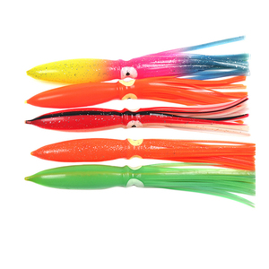 Leurre <span class=keywords><strong>de</strong></span> pêche 30cm/11.81inch 55g, Leurre souple <span class=keywords><strong>de</strong></span> traîne <span class=keywords><strong>en</strong></span> forme <span class=keywords><strong>de</strong></span> calamar, Leurre artificiel <span class=keywords><strong>de</strong></span> jigging, Calamar réaliste - Product Image 1