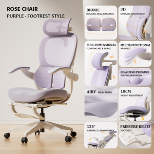 เก้าอี้สำนักงาน <span class=keywords><strong>Igrow</strong></span> 2026 ดีไซน์ใหม่ สีชมพู เขียว หลากสี รูปทรงตามหลักสรีรศาสตร์ รุ่น IA320 - Product Image 2