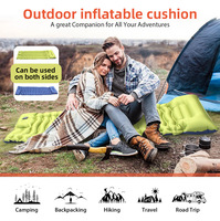 Matelas gonflable léger en TPU avec pompe à pied pour le camping en plein air