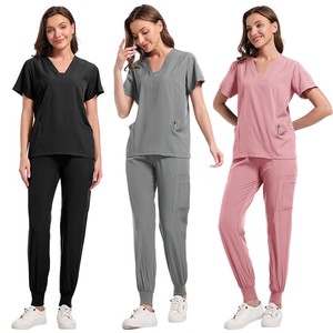 Vente directe usine – Tenue médicale multicolore, uniforme d'infirmière, <span class=keywords><strong>blouse</strong></span> chirurgicale à col en V, coupe ajustée - Product Image 4