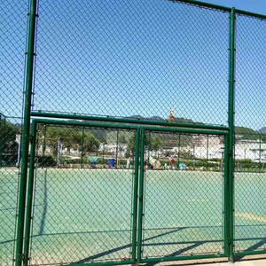Bóng rổ tòa án hàng rào lưới Chiều cao có thể được tùy chỉnh PVC tráng Chuỗi liên kết hàng rào cho lĩnh vực bóng rổ - Product Image 4