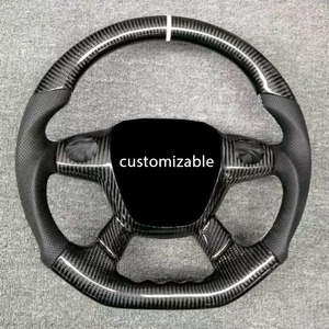 Volant universel en fibre de carbone compatible - Design personnalisé disponible, adapté aux voitures - Product Image 4
