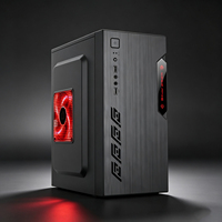 Boîtier PC Micro ATX en maille de haute qualité avec ventilateur RGB, mini-tour en acier SPCC, support pour alimentation ATX, châssis personnalisé en stock