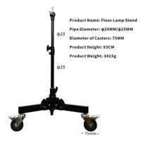 Support d'éclairage robuste de 80 cm pour studio photo, trépied réglable en hauteur avec support de chat en direct, roues, accessoires pour caméra vidéo