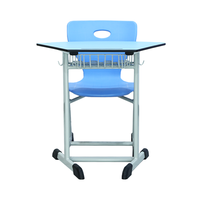Bureau et chaise individuels pour élèves, mobilier scolaire en bois bon marché pour les salles de classe en Arabie Saoudite