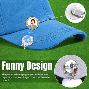 ที่หนีบหมวกแม่เหล็กพร้อมที่ทำเครื่องหมายลูกกอล์ฟลายตลกแบบโบราณ/สมัยใหม่ สำหรับผู้ชายและผู้หญิง <span class=keywords><strong>ขอ</strong></span>งขวัญอุปกรณ์กอล์ฟ - Product Image 2