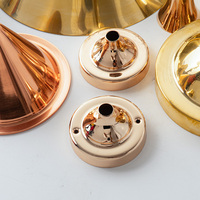 Custom Brass Metal Spinning Lamp Shades Mirror Polished Copper Lighting Components Manufacturer