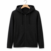 Sweat à capuche léger personnalisé, mélange de coton 300 g/m², polaire, séchage rapide, finition hydrofuge, poches latérales, homme femme, sports d'hiver