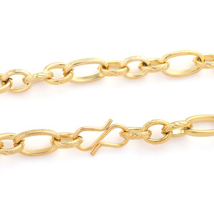 Cierre en forma de S de acero inoxidable chapado en oro de 18k para la fabricación de pulseras, accesorios de joyería H1332 - Product Image 5