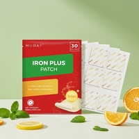Patch Énergisant Iron Plus : Soulagement de la Fatigue, Soutien à l'Hémoglobine, Supplément de Fer Transdermique, Patch Bien-être