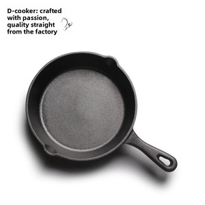 Poêle <span class=keywords><strong>en</strong></span> <span class=keywords><strong>fonte</strong></span>, petite poêle à frire, poêle à fond <span class=keywords><strong>plat</strong></span>, poêle traditionnelle pour la maison, grande poêle à œufs <span class=keywords><strong>en</strong></span> fer, compatible induction, non revêtue - Product Image 4