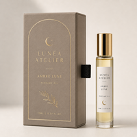 Maßgefertigte Luxus-Geschenkbox für Ätherische Öle und Mini-Parfümproben mit Goldprägung-Logo