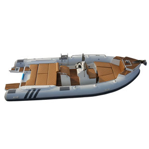 Bateau semi-rigide en aluminium et fibre de verre de 600 cm, certifié CE, robuste, pour la navigation côtière, la pêche sportive en haute mer et les loisirs en famille. - Product Image 3