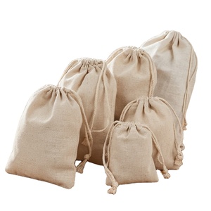 Pochettes à bijoux, sacs d'emballage en tissu à cordon pour bougies et artisanat, avec logo de marque imprimé pour petites entreprises - Product Image 1