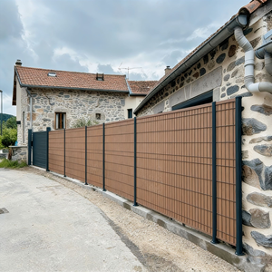 Kit d'occultation en COMPOSITE et ALUMINIUM, clôture <span class=keywords><strong>rigide</strong></span> en treillis métallique - Product Image 3