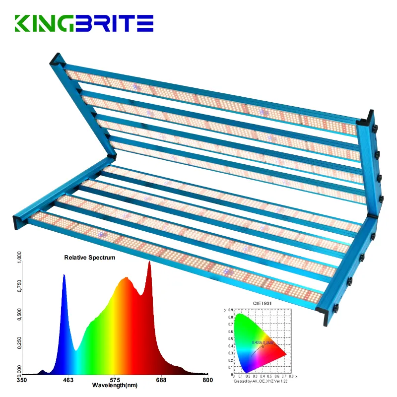 KingBrite-luz LED para cultivo de plantas, 800W, Samsung LM301H mix 660nm, UV, IR, Azul Real, 460nm, espectro completo, venta al por mayor