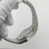 Montre automatique ultra-fine en gros d'usine, cadran personnalisé avec logo, mouvement japonais, acier inoxydable 316L, verre saphir, montre tendance