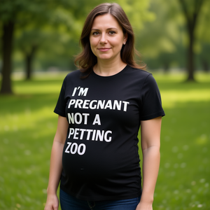 Camiseta de manga larga I'm Pregnant Not A Petting Zoo - Product Image 3