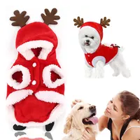 Hadiyah फैक्टरी अमेज़न eBay गर्म बिक्री क्रिसमस पालतू कपड़े उच्च गुणवत्ता कुत्ते छोटे कुत्ते कपास सर्दियों के कपड़े टेडी पिल्ला जैकेट