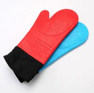 Oven Safe Silicone Mitt Food Grade Silicone Material Hand protection Oven Mitt Baking Gloves Customization Cooking Gloves - Product Image 3