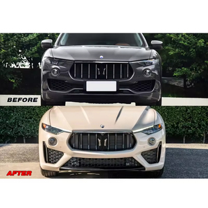 Parachoques de estiramiento facial de alta calidad, parachoques delantero y trasero, falda lateral, Kit de carrocería de labio delantero para Maserati <span class=keywords><strong>Levante</strong></span> Trofeo Bodykit - Product Image 3