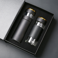 Tasse intelligente XHLSUB avec affichage numérique, en acier inoxydable 316, tasse à thé et à eau, tasse isolée avec séparation thé/eau, coffret cadeau