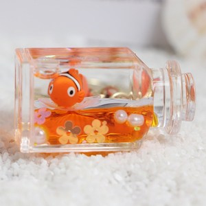Nouveau mignon acrylique porte-clés porte-clés anneau huile flottant petit dessin animé bulle Boba Quicksand lait thé tasse liquide porte-clés - Product Image 5