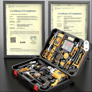 WKC Electrician Dedicated <b>Waterproof</b> Chrome Vanadium Steel Multi-Function Home Hardware Kit WKC-12V Rechargeable OEM Hard Case - Product Image 2