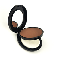 Maquillage Visage Marque Blanche Couvrance Totale Mat Naturel 6 Teintes Poudre Compacte Pressée pour Femmes Noires