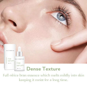 BLIW özel etiket en organik doğal pirinç kepeği özü siyah nokta Remover besleyici nemlendirici pirinç Serum yüz bakımı için - Product Image 2