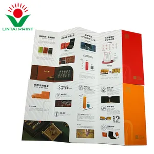 Bespoke alta qualidade dobrada instrução livreto impressão catálogos livreto impressão dobrável folhetos brochura impressão