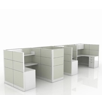 Capacités d'insonorisation de conception modulaire de haute qualité Cabines de bureau avec un grand espace de stockage pour l'espace de bureau du personnel