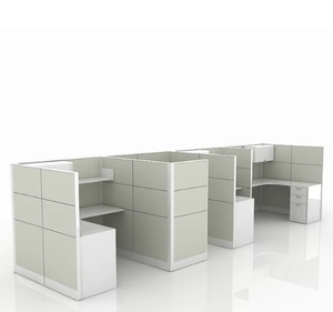 Design modulare di alta qualità capacità di insonorizzazione per ufficio cubicoli con ampio spazio di archiviazione cubicolo per lo spazio ufficio del personale - Product Image 2
