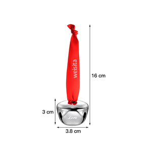 Believe <span class=keywords><strong>Bell</strong></span> Trang Trí Chuông Xe Trượt Tuyết Giáng Sinh 38Mm Với Ruy Băng Màu Đỏ Chuông Nhỏ Cho Em Bé Tắm Nhà Và Tiệc Tùng - Product Image 3