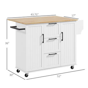 Chariot de cuisine Roh 100x80x32cm, armoire de rangement roulante en bois, design moderne, organisation intelligente, utilisation multifonctionnelle en cuisine - Product Image 5