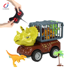 Camion télécommandé Chengji <span class=keywords><strong>Drift</strong></span> Car RC avec éclairage, 4 canaux, jouet véhicule dinosaure en forme d'œuf, camion de transport à inertie pour enfants - Product Image 1