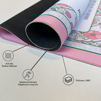 Tapis de Mahjong Américain Antidérapant avec Base en Caoutchouc, Tapis de Table de Mahjong Durable Pliable pour Voyage avec Sac de Rangement pour Soirées Jeu