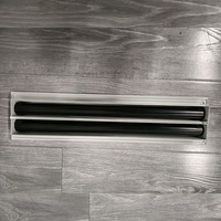 Diffuseur de fente d'air réglable, en pvc ABS, grand format, grille de plafond, ventilation, mm
