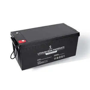 Cooli Waterproof 12.8V 200AH Lithium LiFePO4 Battery Pack With Monitor
