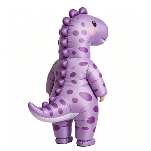 Disfraz inflable de dinosaurio morado, traje de personaje de dragón de dibujos animados para niños, fiesta de cumpleaños, cosplay de Halloween - Product Image 4