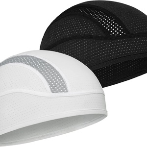 Skull Cap Helmet Liner Beanie Winter Sports 100% Cotton Cooling Mesh Cycling Fishing Running Hat Custom Logo Outdoor Men Women - Product Image 3