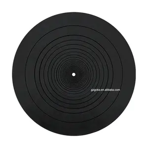 Tapete giratório de silicone, alta qualidade, molde de fábrica, tapete, gravadores de vinil, slipmat